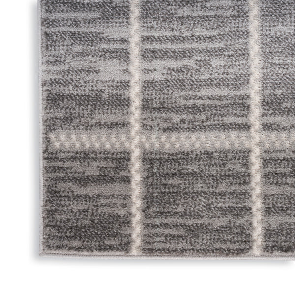 nourison serenity home srh05 grey ivory rug