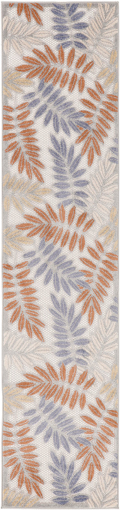 nourison aloha alh18 blue mocha rug