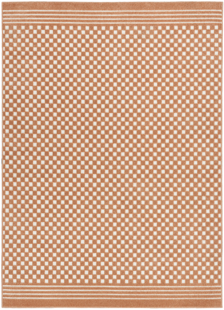 nourison care free caf02 copper rug