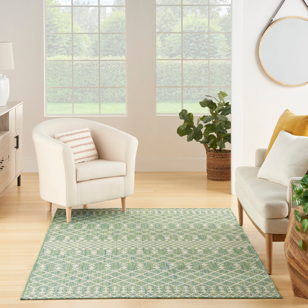nourison positano pos02 blue green rug