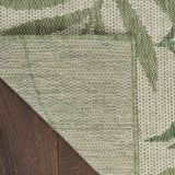 nourison garden oasis goa01 ivory green rug