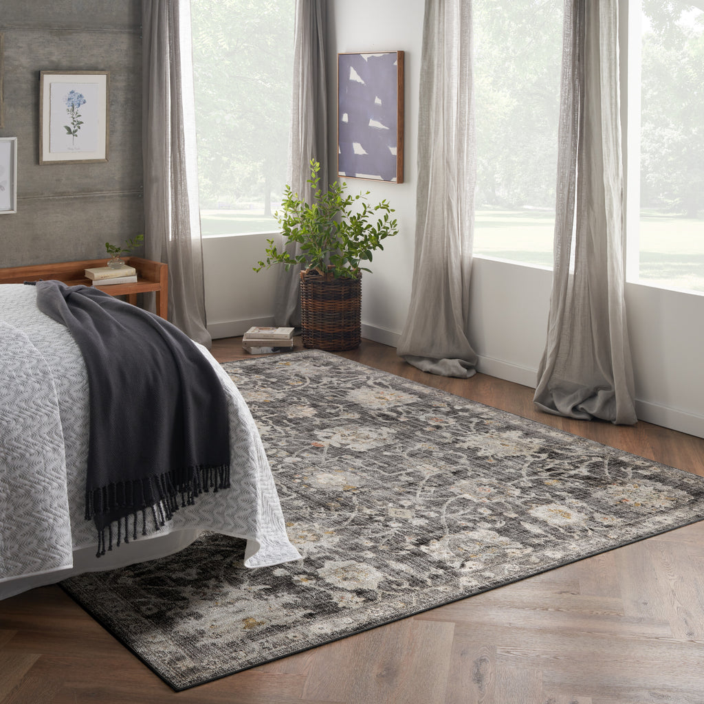 nourison oushak home ous01 charcoal rug