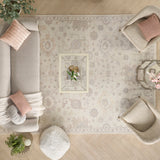 nourison aldora ald14 ivory grey rug