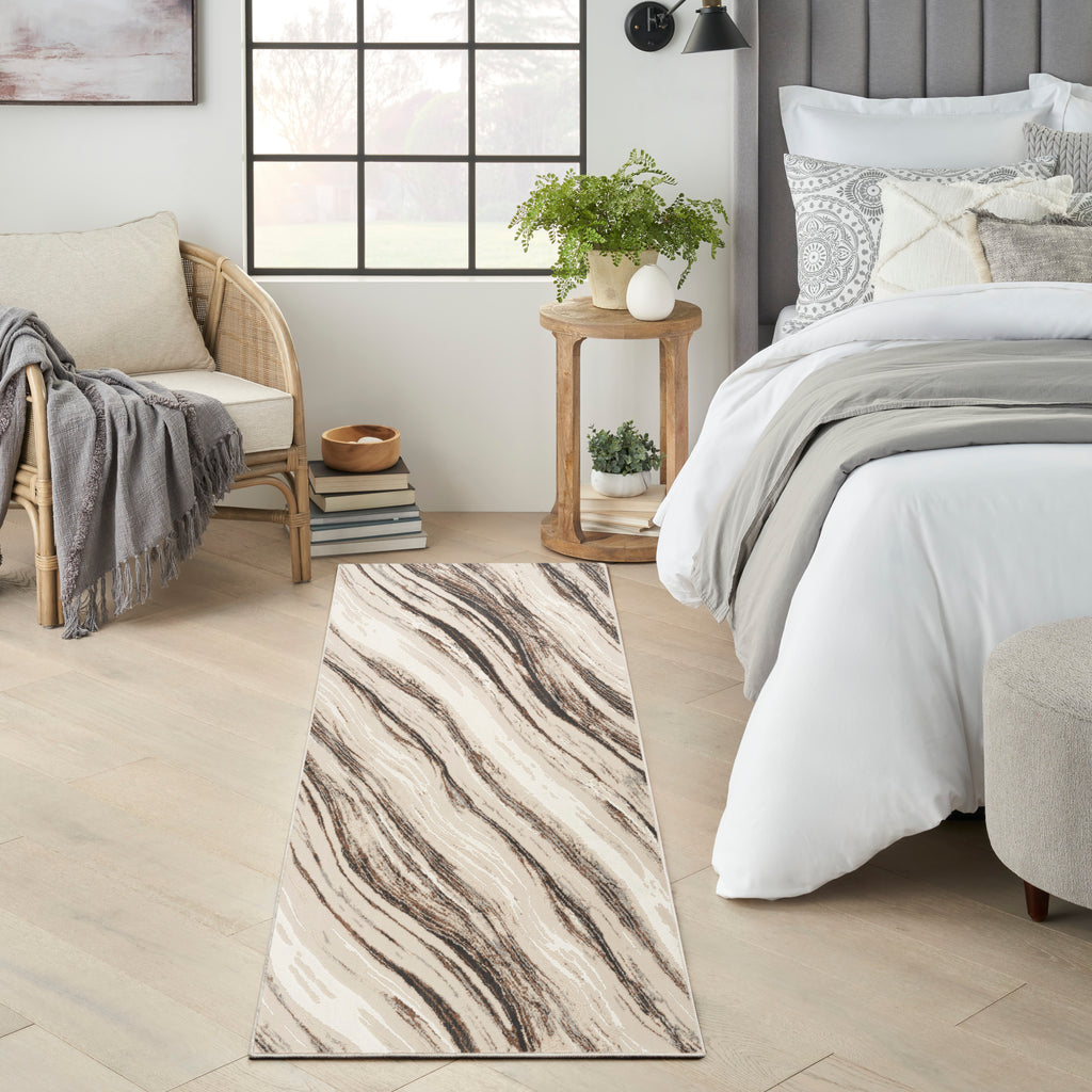 nourison sustainable trends sut05 beige grey rug