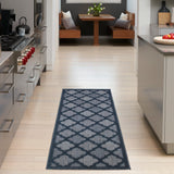 nourison easy care nes01 navy blue rug