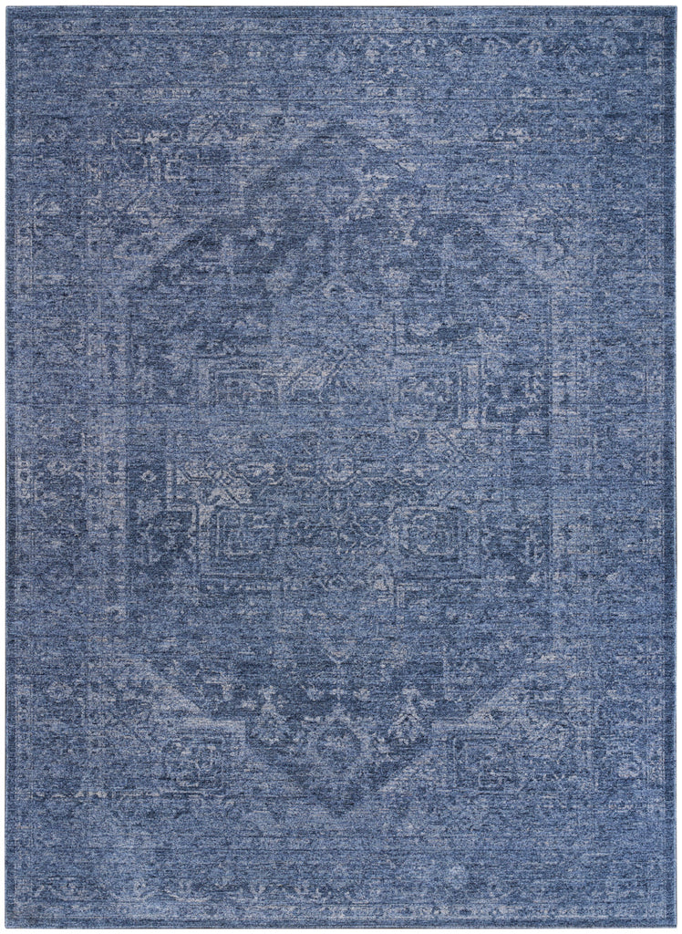 nourison pure shades sad02 blue rug