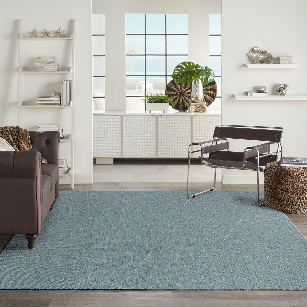 nourison washable solutions wsl01 aqua rug