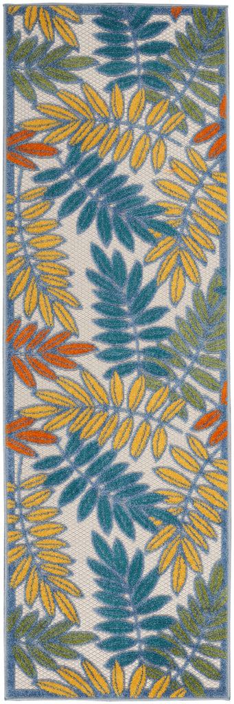 nourison aloha alh18 ivory multi rug