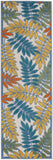 nourison aloha alh18 ivory multi rug