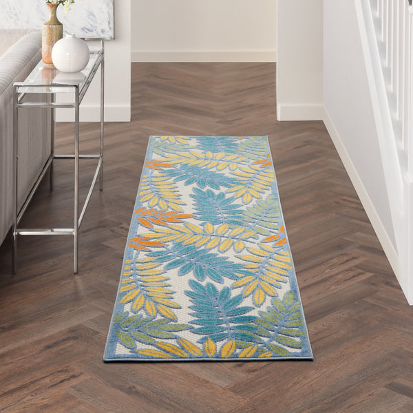 nourison aloha alh18 ivory multi rug