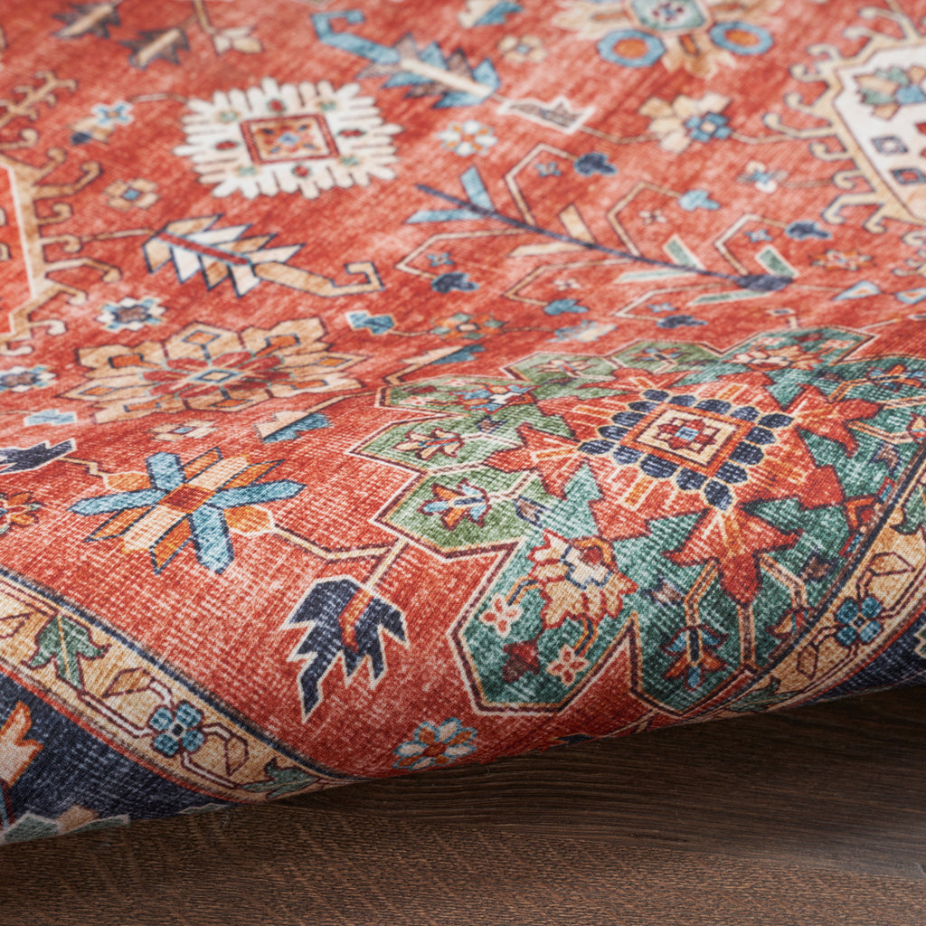 nourison fulton ful12 rust rug