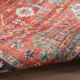 nourison fulton ful12 rust rug