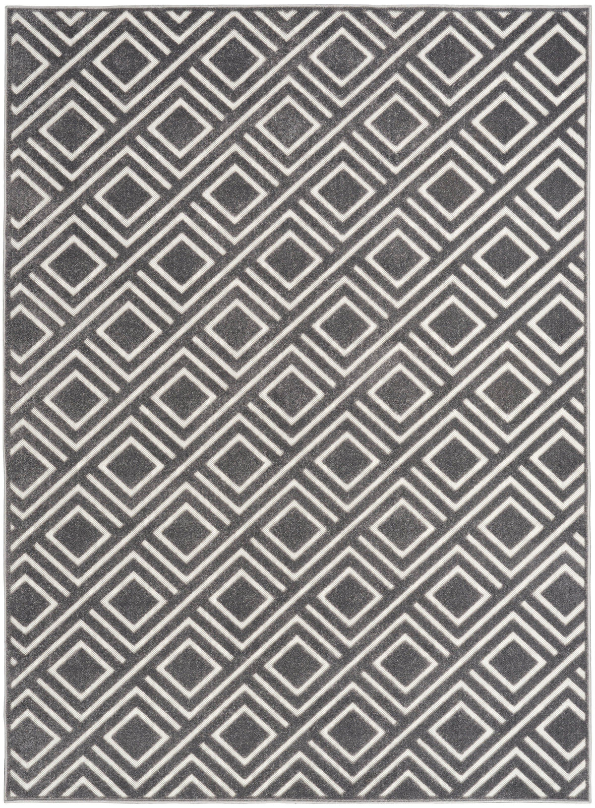 nourison care free caf03 grey rug