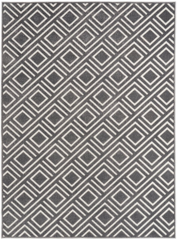 nourison care free caf03 grey rug