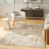 nourison ambiance ami03 ivory silver rug