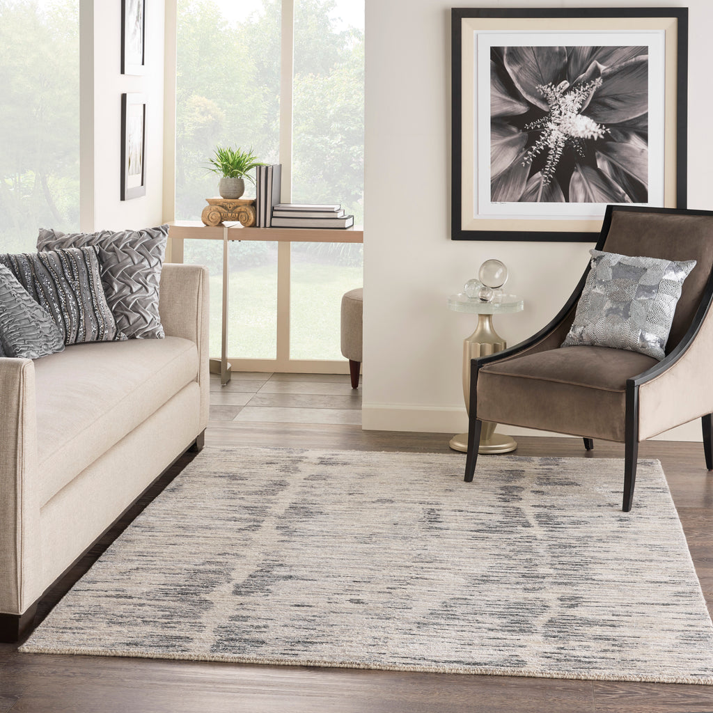 nourison ocean ocp03 cream charcoal rug