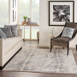 nourison ocean ocp03 cream charcoal rug