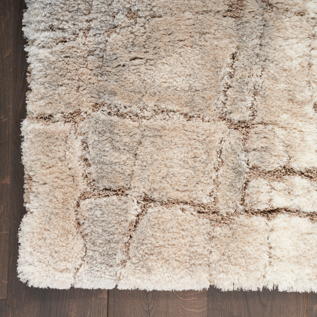nourison dreamy shag drs09 ivory beige rug