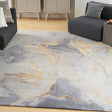 nourison prismatic prs28 grey gold rug
