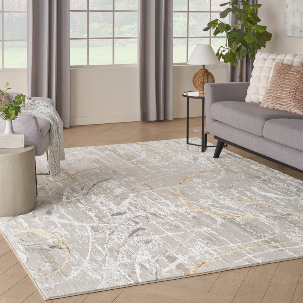 nourison glitz glz01 ivory multi rug