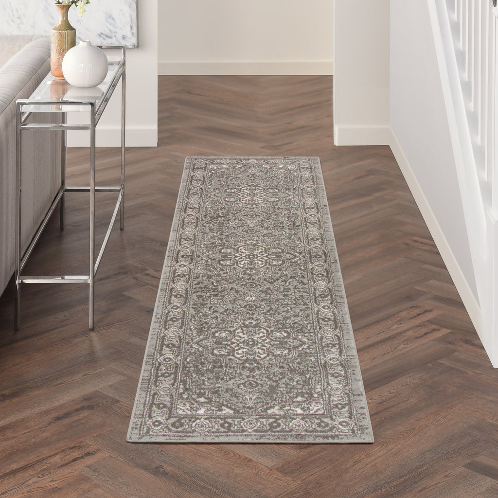 nourison quarry qua05 grey rug