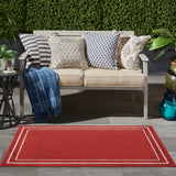 nourison nourison essentials nre02 brick ivory rug