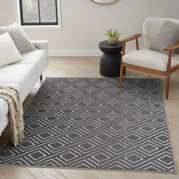 nourison care free caf03 grey rug