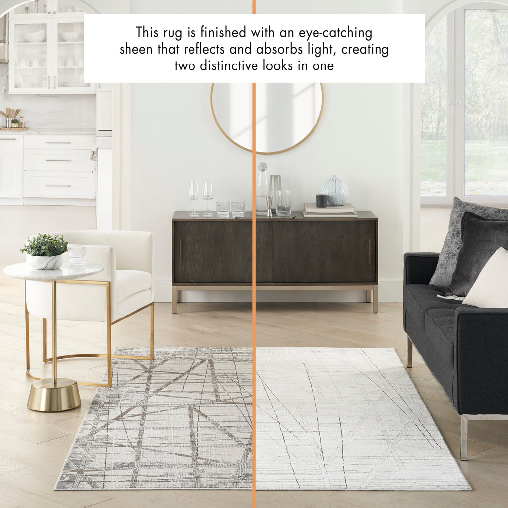 nourison desire dsr03 grey silver rug