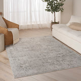 nourison pure shades sad01 grey rug