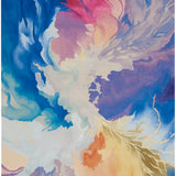 nourison prismatic prs37 blue multicolor rug