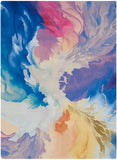 nourison prismatic prs37 blue multicolor rug