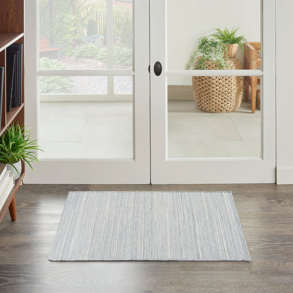 nourison interweave iwv01 light blue rug