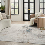 nourison desire dsr04 ivory grey blue rug