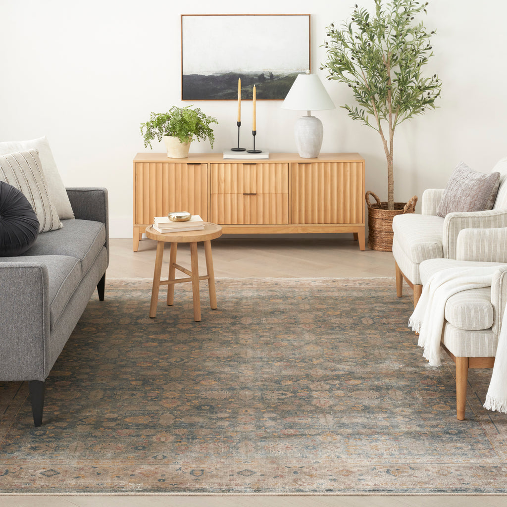 nourison luxurious lrs03 ivory blue rug