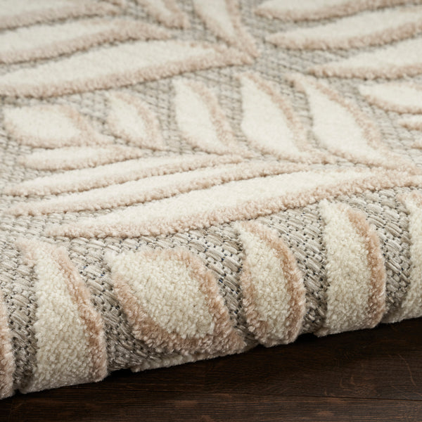 nourison aloha alh35 ivory grey rug