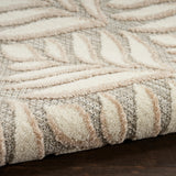 nourison aloha alh35 ivory grey rug