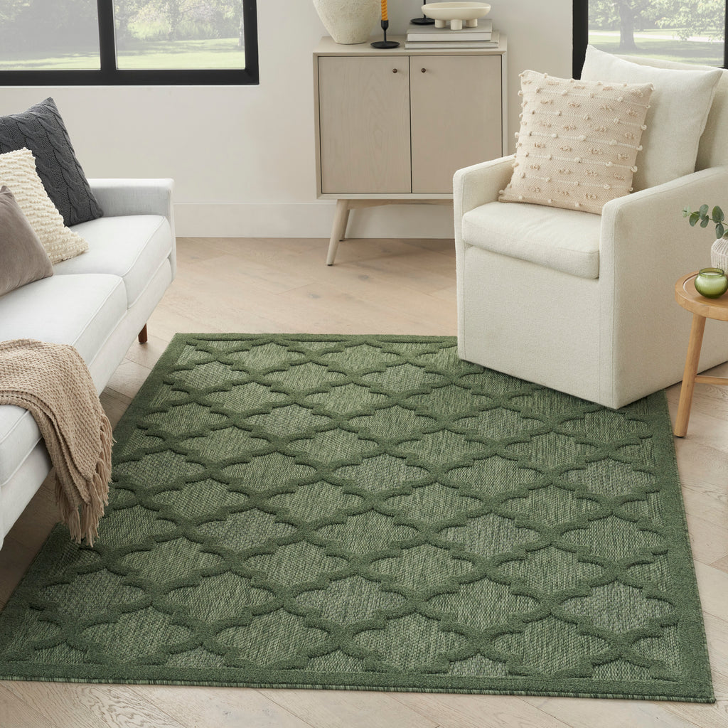 nourison easy care nes01 green rug