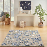 nourison aloha alh31 blue grey rug
