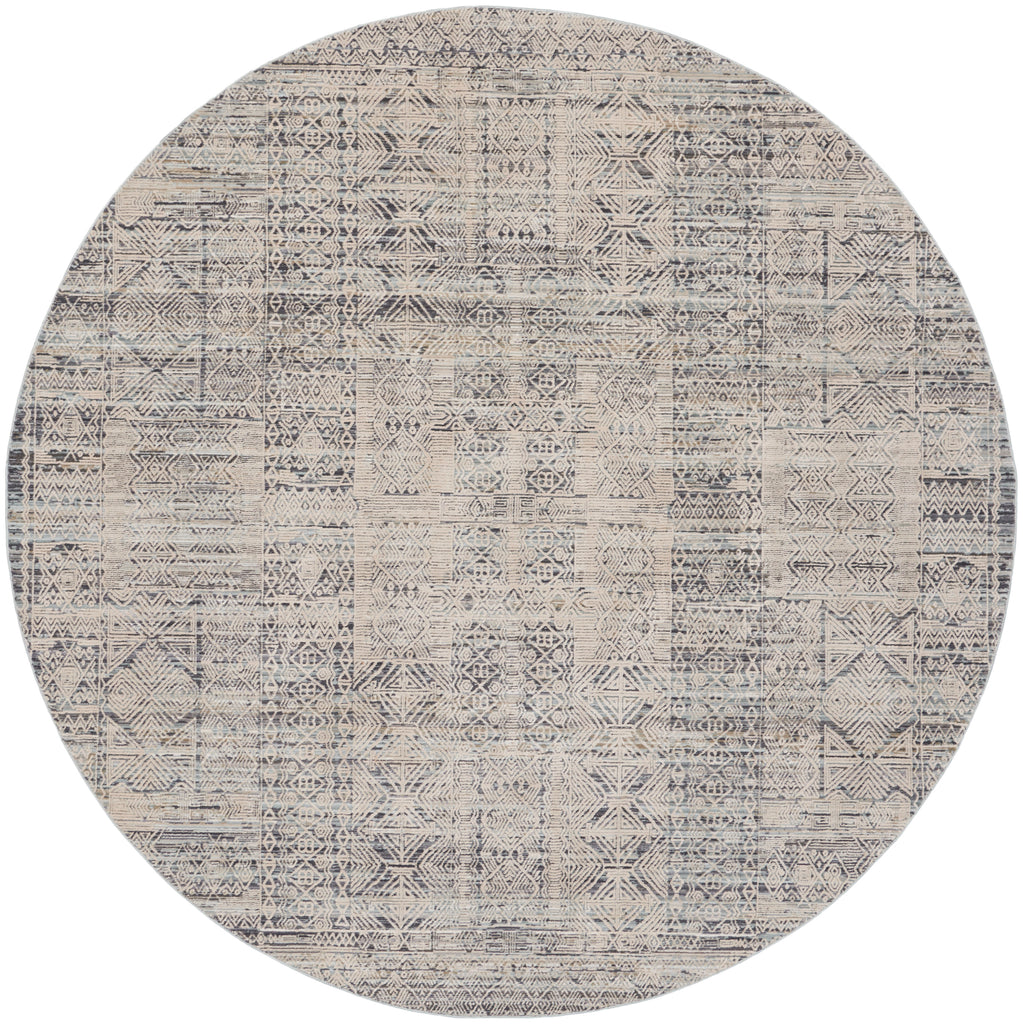 nourison lynx lnx06 ivory blue rug