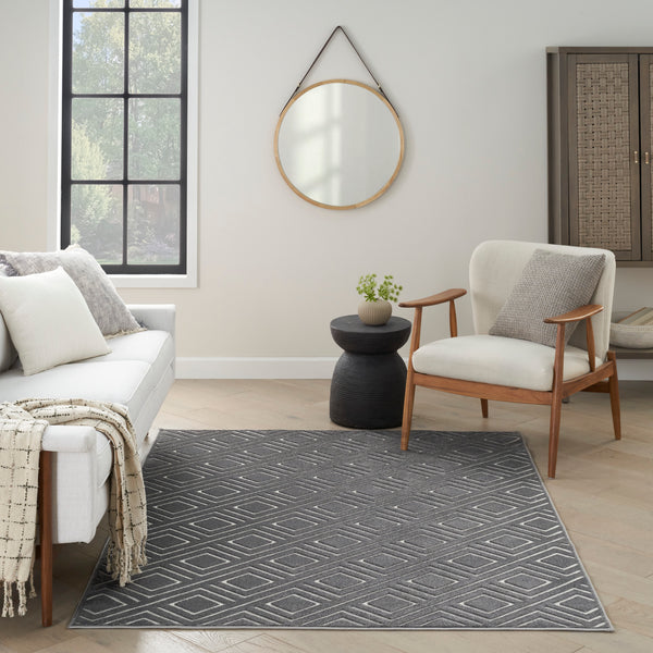 nourison care free caf03 grey rug