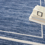 nourison nourison essentials nre02 navy ivory rug