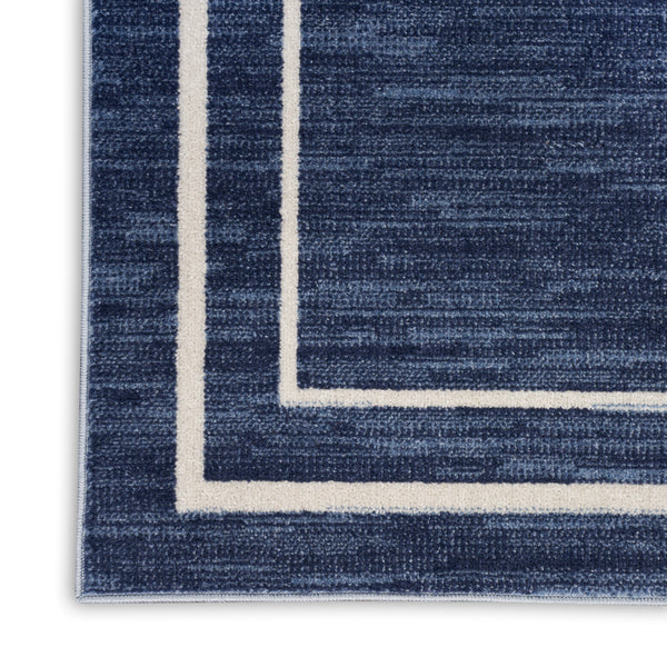 nourison nourison essentials nre02 navy ivory rug