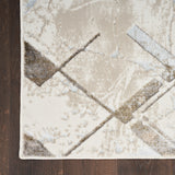 nourison glitz glz02 ivory grey rug