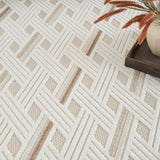 nourison care free caf05 ivory beige rug