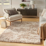 nourison dreamy shag drs10 ivory dark beige rug