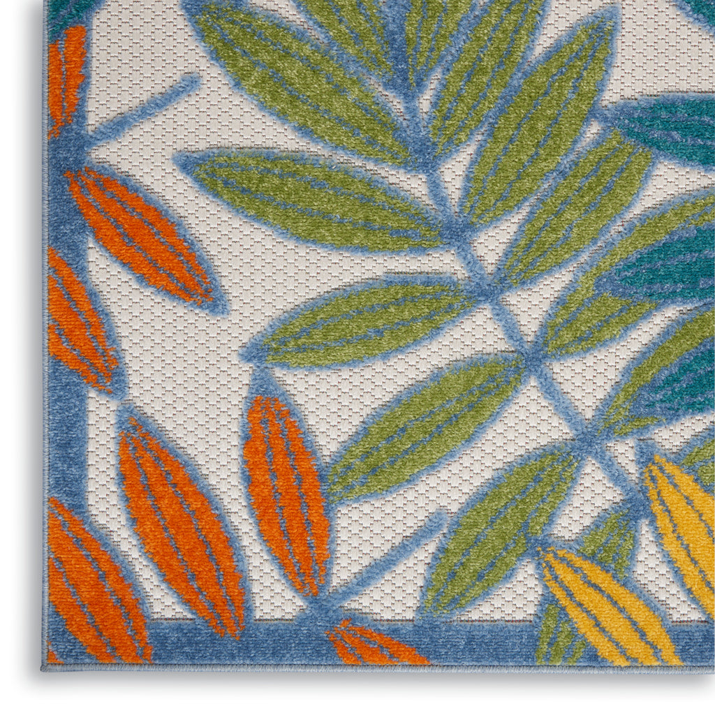 nourison aloha alh18 ivory multi rug