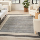 nourison serenity home srh07 grey ivory rug