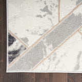 nourison elation etn11 ivory grey rug