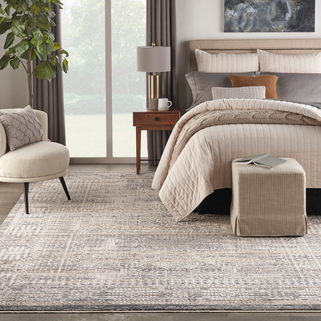nourison lynx lnx05 ivory slate rug