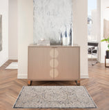 nourison lynx lnx01 ivory charcoal rug
